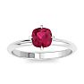 Ruby Ring: 1 Carat Ruby Ring Image-1