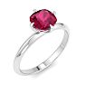 Ruby Ring: 1 Carat Ruby Ring Image-2