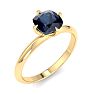 Sapphire Ring: 1 Carat Sapphire Ring Image-2