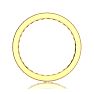 1 Carat Round Diamond Milgrain Eternity Ring In 14 Karat Yellow Gold, Ring Size 4.5 Image-3