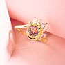 1 1/4 Carat Diamond Engagement Ring With Marquise Halo Crown In 14K Yellow Gold Image-7