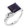 Amethyst Ring: 1 1/2 Carat Amethyst Ring Image-2