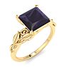 Amethyst Ring: 1 1/2 Carat Amethyst Ring Image-2