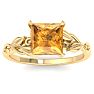 Citrine Ring: 1 1/2 Carat Citrine Ring Image-1