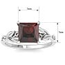 Garnet Ring: 1 1/2 Carat Garnet Ring Image-5