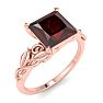 Garnet Ring: 1 1/2 Carat Garnet Ring Image-2