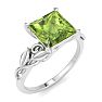 Peridot Ring: 1 1/2 Carat Peridot Ring Image-2