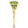 Peridot Ring: 1 1/2 Carat Peridot Ring Image-4
