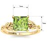 Peridot Ring: 1 1/2 Carat Peridot Ring Image-5
