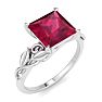 Ruby Ring: 1 1/2 Carat Ruby Ring Image-2