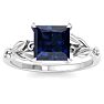 Sapphire Ring: 1 1/2 Carat Sapphire Ring Image-1