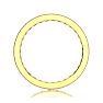 1 Carat Round Diamond Milgrain Eternity Ring In 14 Karat Yellow Gold, Ring Size 4 Image-3