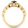 Garnet Ring: 2 Carat Garnet and Diamond Ring Image-3