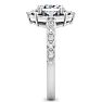 1 Carat Oval Shape Moissanite Engagement Ring In 14K White Gold Image-4