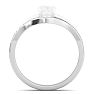 1/5 Carat Moissanite Band 14K White Gold Image-3