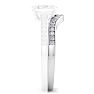 1/5 Carat Moissanite Band 14K White Gold Image-4