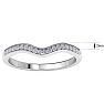 1/5 Carat Moissanite Band 14K White Gold Image-5