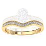 1/5 Carat Moissanite Band 14K Yellow Gold Image-1