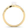1/5 Carat Moissanite Band 14K Yellow Gold Image-3