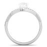 1/5 Carat Moissanite Band 14K White Gold Image-3