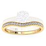 1/5 Carat Moissanite Band 14K Yellow Gold Image-1