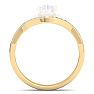 1/5 Carat Moissanite Band 14K Yellow Gold Image-3