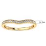 1/5 Carat Moissanite Band 14K Yellow Gold Image-5