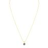 1 Carat Round Shape Lab Grown Diamond Solitaire Necklace In 14K Yellow Gold Image-3