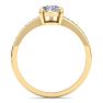 1 1/4 Carat Pear Shape Diamond Engagement Ring In 14K Yellow Gold Image-3