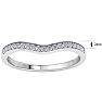 1/5 Carat Diamond Band 14K White Gold Image-5