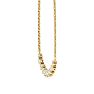 1 Carat Diamond Cluster Bar Necklace In 14 Karat Yellow Gold, 18 Inches Image-3