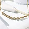 1 Carat Diamond Cluster Bar Necklace In 14 Karat Yellow Gold, 18 Inches Image-6