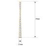 Diamond Drop Earrings: 1/2 Carat Lab Grown Diamond Bar Earrings In 14 Karat Yellow Gold, 1 Inch Image-5