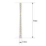 Diamond Drop Earrings: 1 Carat Lab Grown Diamond Bar Earrings In 14 Karat Yellow Gold, 1 1/2 Inches Image-5
