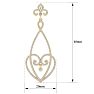 Diamond Drop Earrings: 1 1/2 Carat Diamond Chandelier Earrings In 14 Karat Yellow Gold, 1 1/2 Inches Image-6