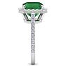 Emerald Ring: 4.41 Carat Emerald and Diamond Ring Image-4