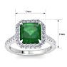Emerald Ring: 4.41 Carat Emerald and Diamond Ring Image-5