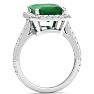 Emerald Ring: 5.42 Carat Emerald and Diamond Ring Image-3
