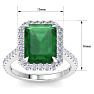 Emerald Ring: 5.42 Carat Emerald and Diamond Ring Image-5