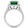 Emerald Ring: 6.35 Carat Emerald and Diamond Ring Image-3