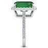 Emerald Ring: 6.35 Carat Emerald and Diamond Ring Image-4