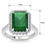 Emerald Ring: 6.35 Carat Emerald and Diamond Ring Image-5