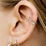 Sterling Silver Barbel Ear Cuff Image-1