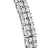 6 Carat Double Line Diamond Tennis Bracelet In 14K White Gold Image-4