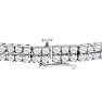 6 Carat Double Line Diamond Tennis Bracelet In 14K White Gold Image-5