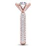 3 Carat Diamond Engagement Ring In 14K Rose Gold Image-4