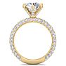 3 Carat Diamond Engagement Ring In 14K Yellow Gold Image-3