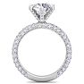 3 Carat Lab Grown Diamond Engagement Ring In 14K White Gold Image-3