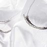 1/2 Carat Graduated Diamond Smile Necklace In Sterling Silver With 22 Inch Adjustable Chain Image-6
