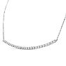2 Carat Diamond Smile Necklace In 14K White Gold With 22 Inch Adjustable Chain Image-2